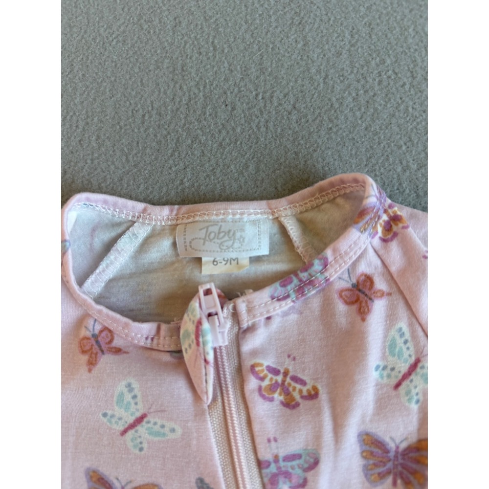 6pc Carters Just One You Little Me Hanna Andersson Baby Girl Sleepers 6mo / 9mo - Picture 12 of 16